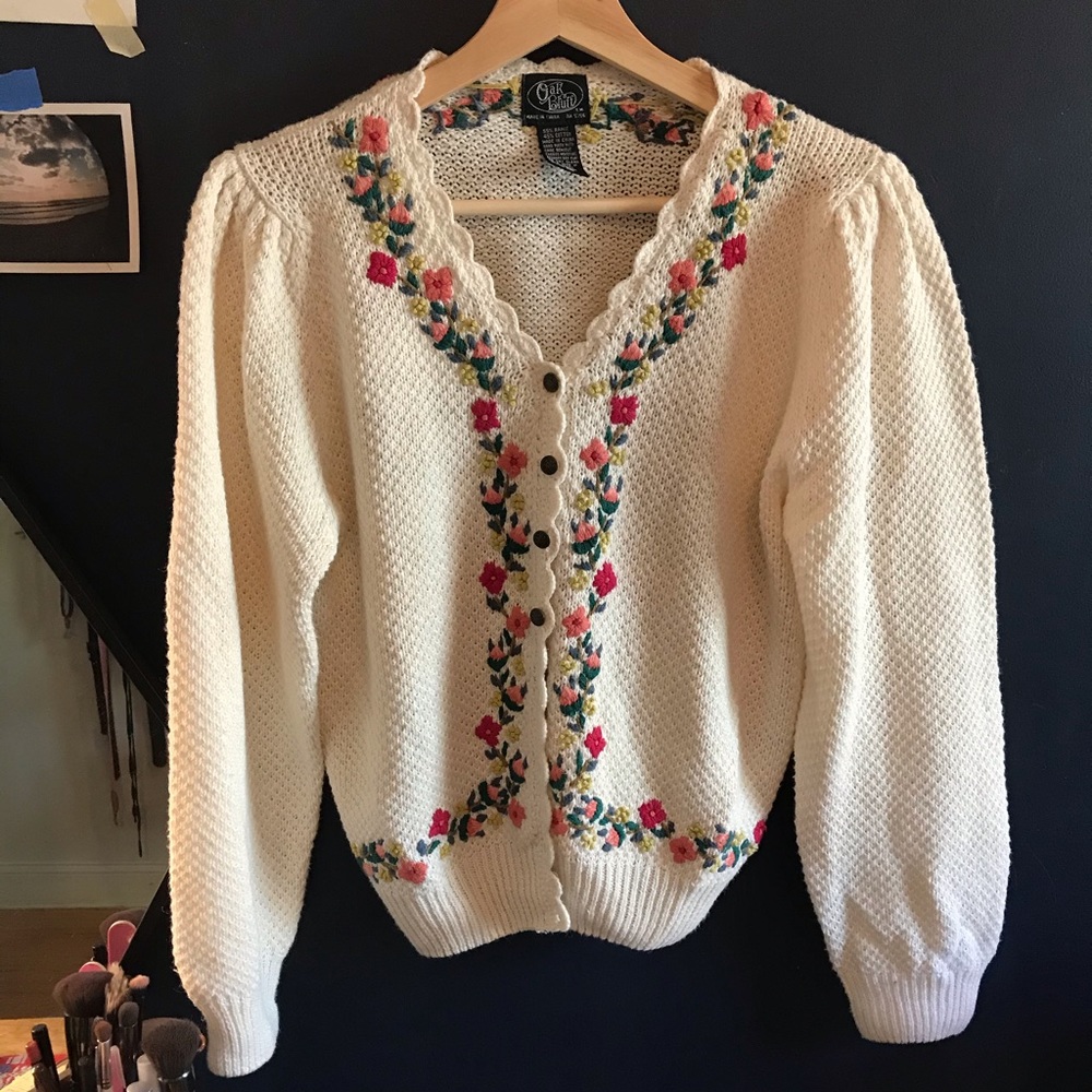 Vintage floral cardigan